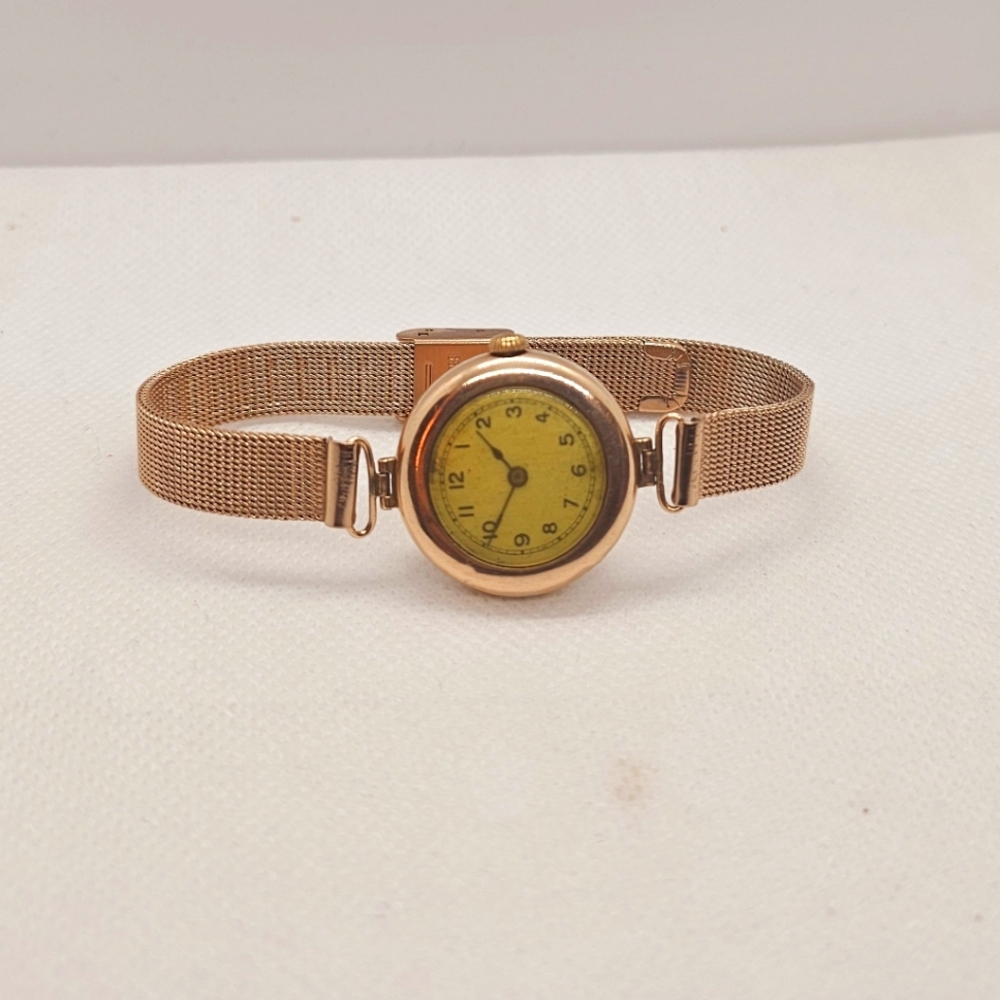 Rolex 9K Solid Rose Gold Ladies Watch